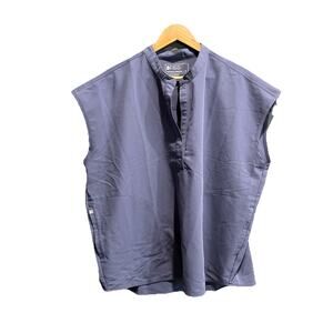 FIGS Technical Collection Blue Rafaela Oversized Women's Scrubs Top Size XL